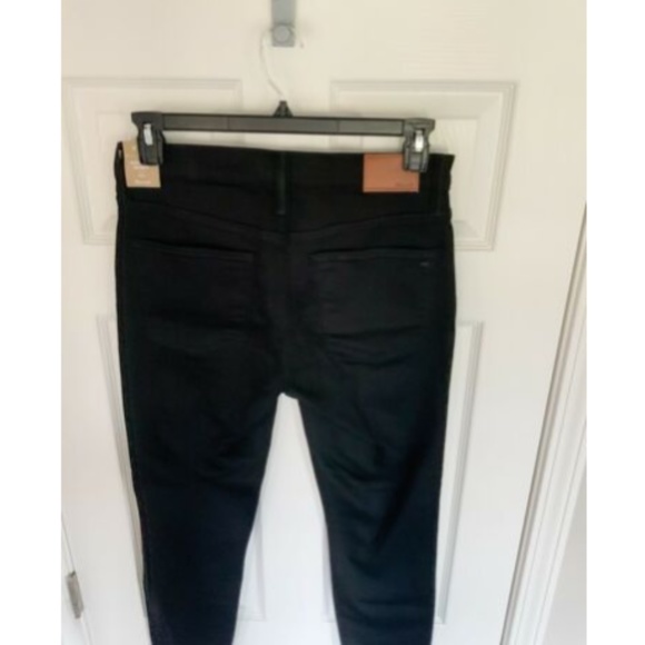 NWT Madewell 9” Mid Rise Black Skinny Jeans G1202 - Picture 8 of 8